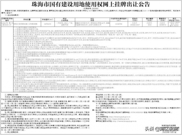 土拍重头戏，珠海保税片区再挂6万平住宅地块，最高总价41亿-1.jpg