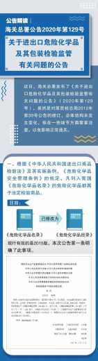 解读 | 海关总署公告2020年第129号《关于进出口危险化学品及其包装检验监管有关问题的公告 》-1.jpg