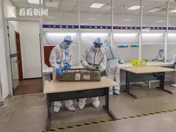 用缅甸蟒制作琴鼓蒙皮 上海海关查获出口二胡-1.jpg